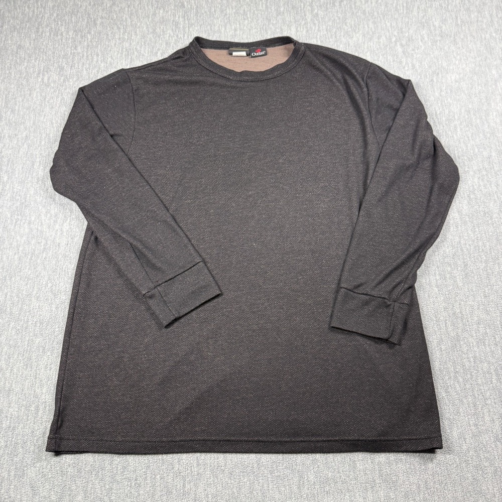 Kenyon Shirt Mens XL Black Outlast Thermal Base Layer Long Sleeve Crewneck‎ Tee